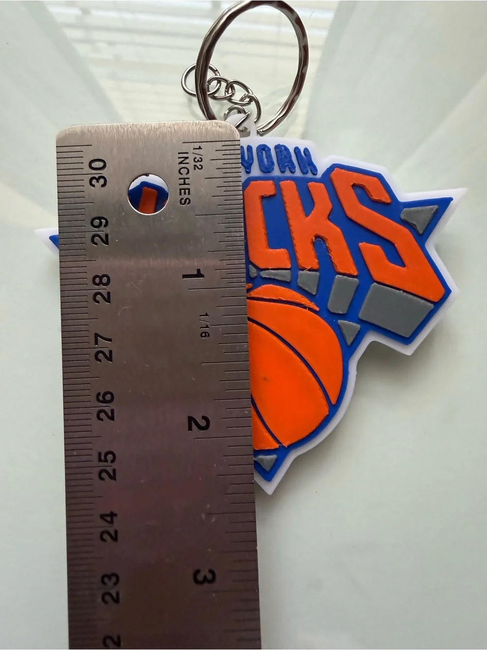 New York Knicks Orange & Blue Keychain
